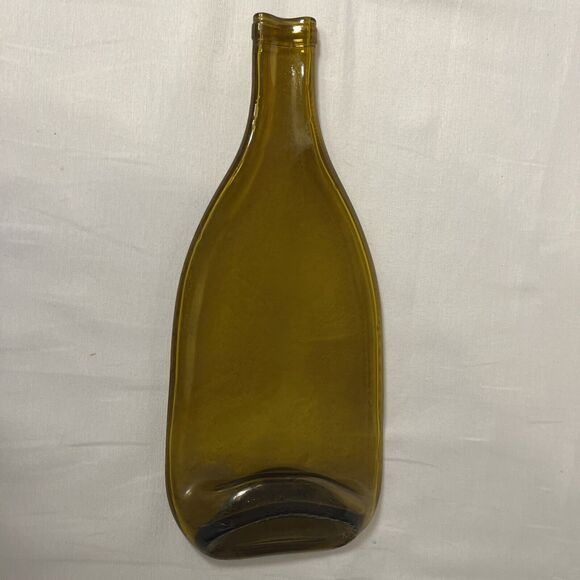 Upcycled Flattened Wine Bottle Spoon Rest/ Cheese Crackers Tray - Picture 3 of 8